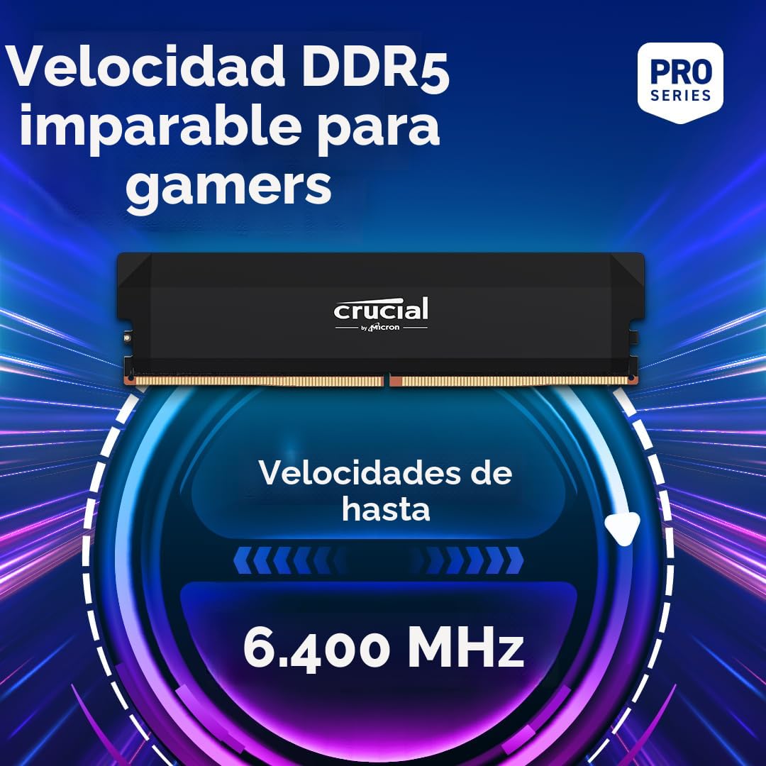 Amazon.com: Crucial Pro Kit de RAM DDR5 de 32GB (2x16GB), CL36