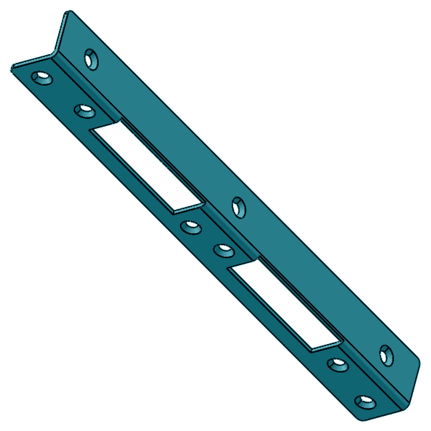 Chapa De Cierre Para Puertas ToniTec - Acero Inoxidable (170x24mm)