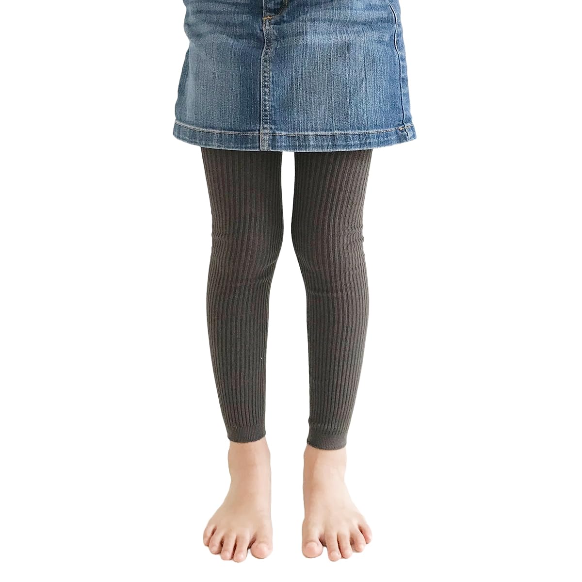 Amazon | Filloie フィロワ ベビー 子供用 無地 リブ スパッツ 10分丈  