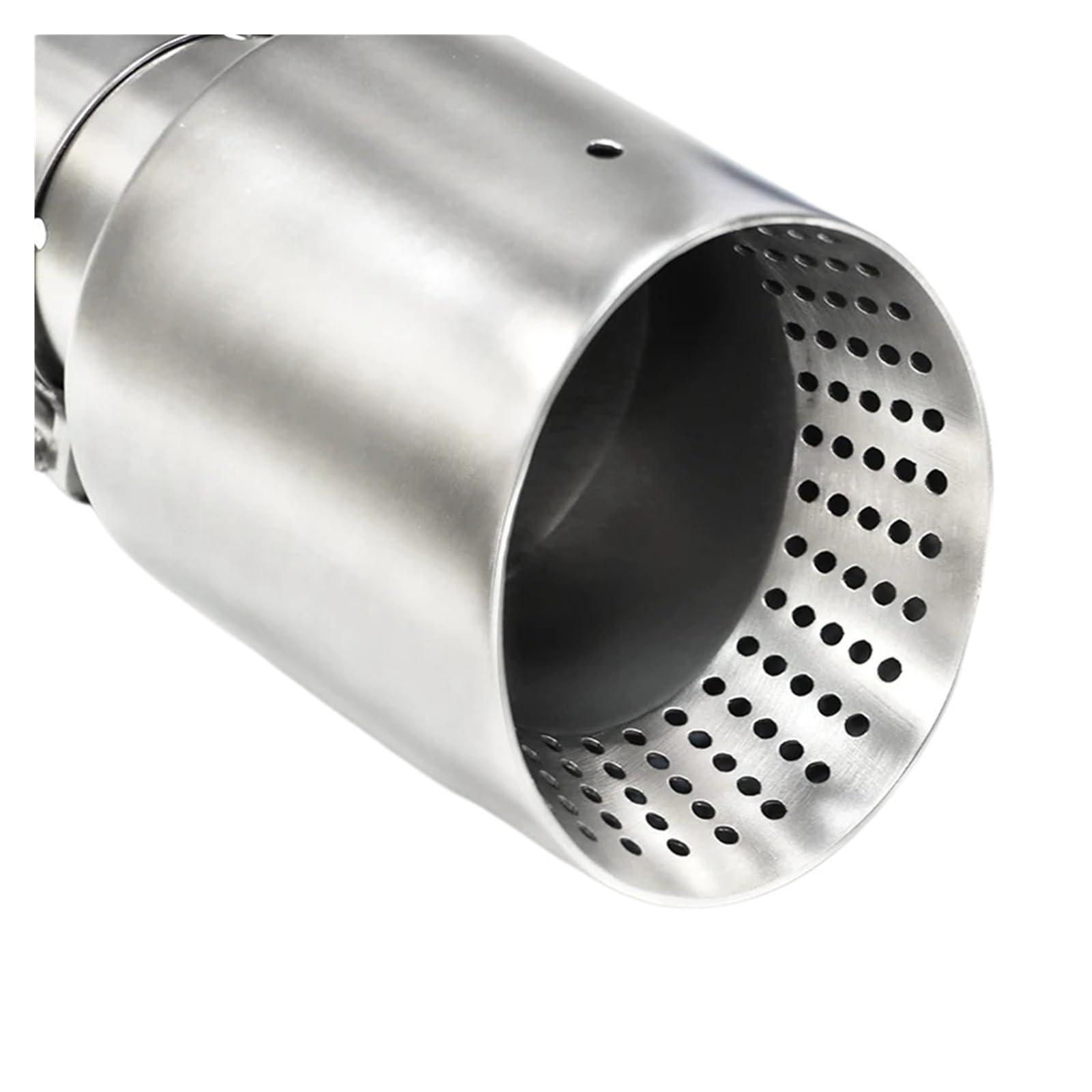 Punta Escape Coche 1 Uds. Punta Escape Coche Acero Inoxidable Mate Tubo Universal 54mm 60mm 63mm Punta silenciador