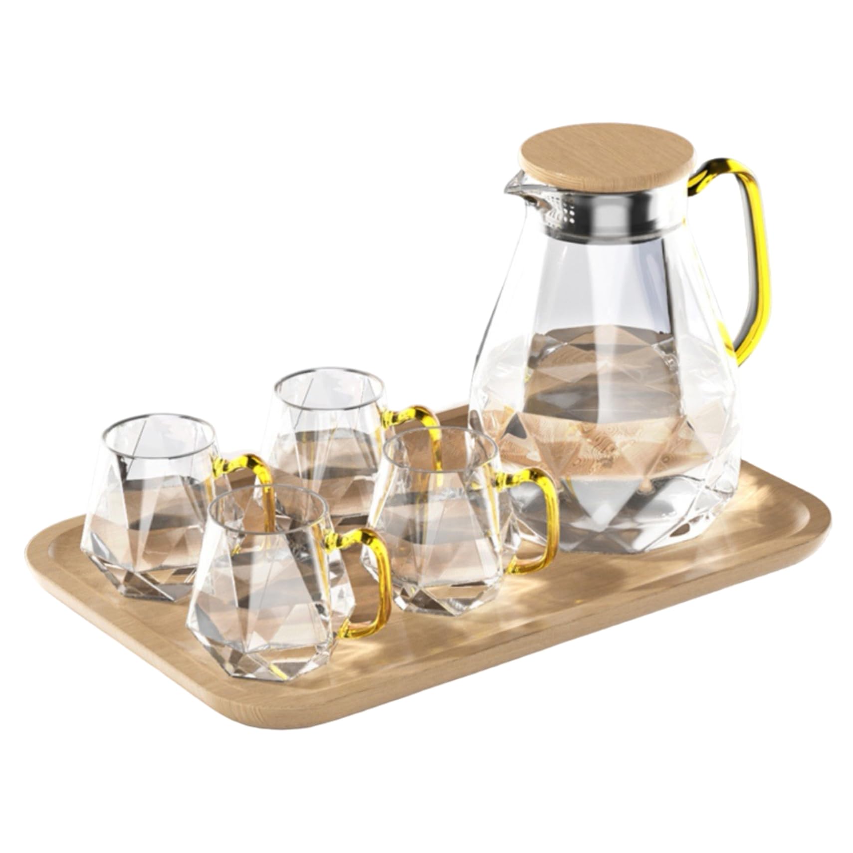 Service à jus de fruits en verre pour vos brunchs de week-end en terrasse