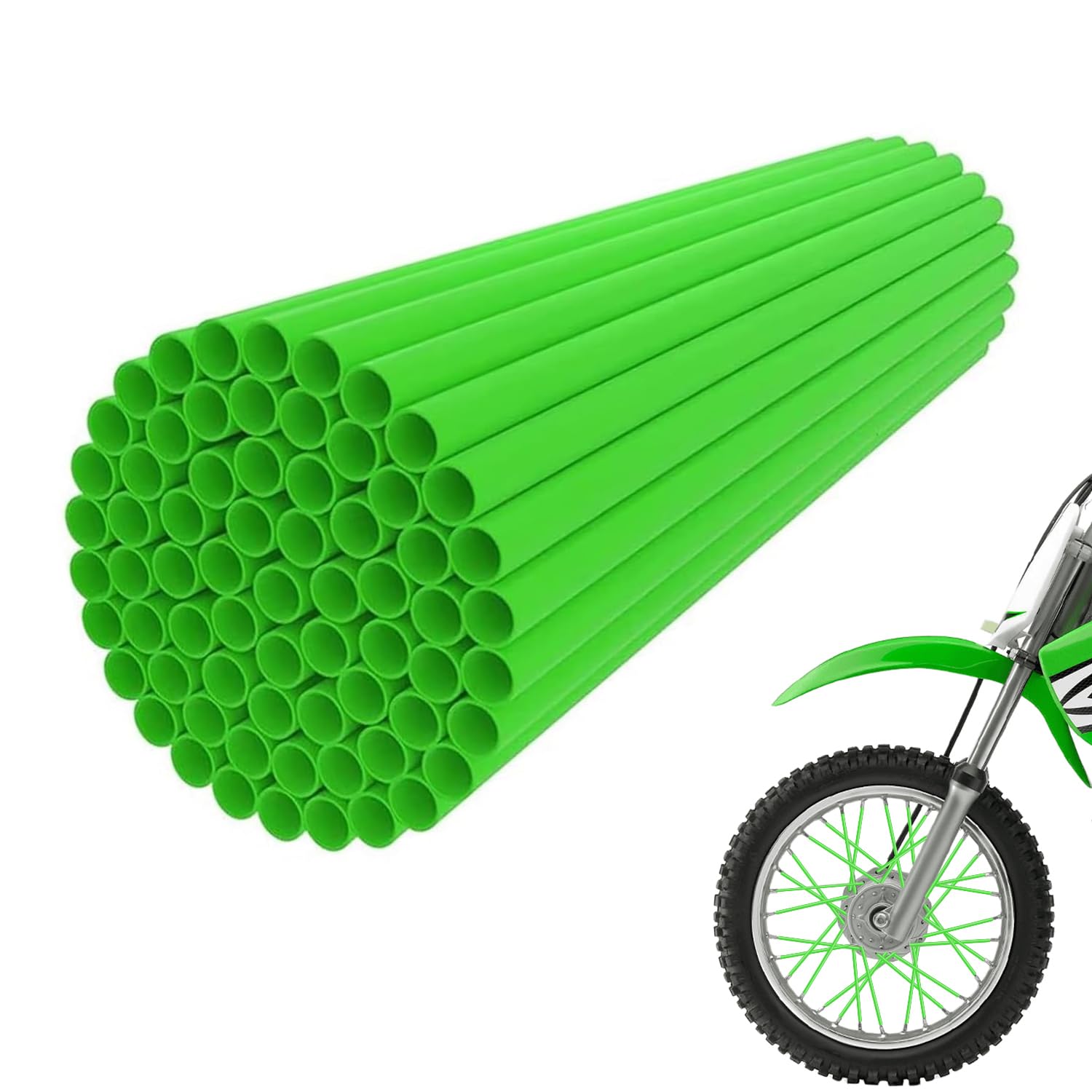 JFG RACING Bike Spoke Covers,Universal 72Pcs Spoke Skins for 8"-21" Rims