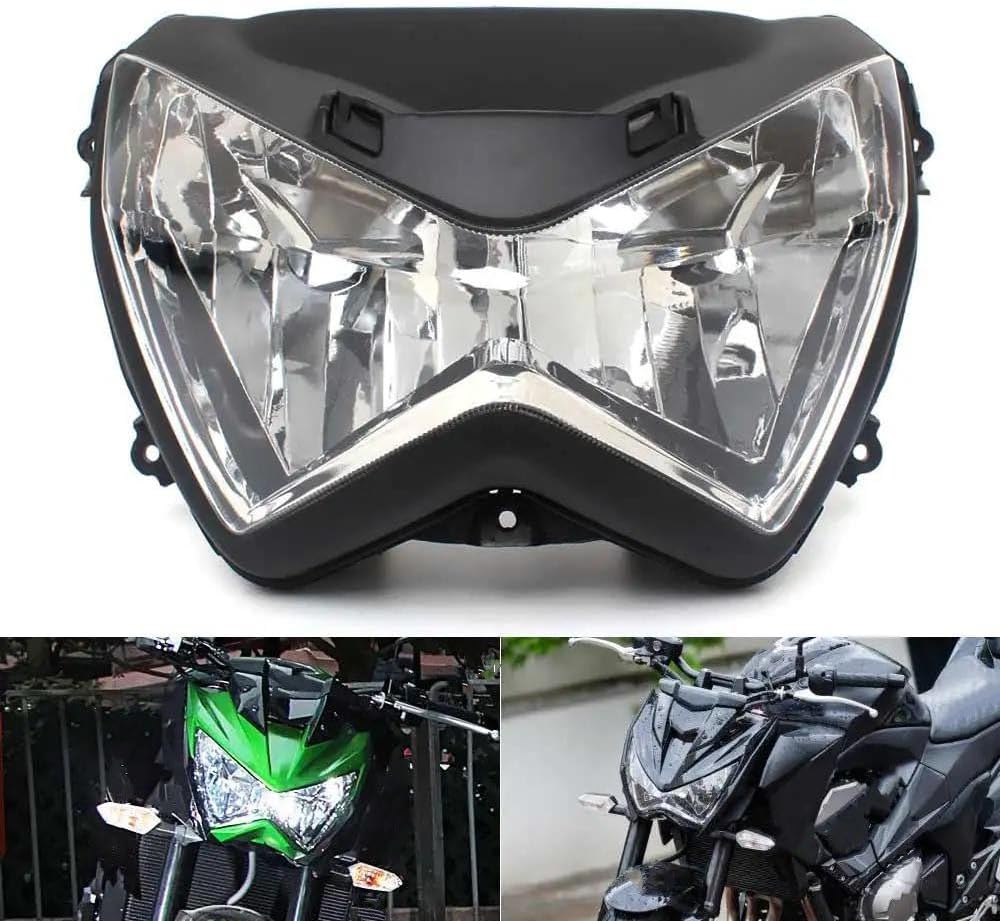 バイク用ヘッドライト バイク用ヘッドランプシェル ヘッドライトアセンブリ に適合する Z800 Z250 2013-2016 Z30