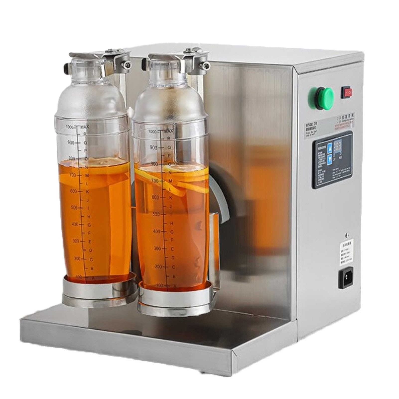 Pvxa 120W Electric Milk Tea Shaker, Stainless Steel Milk Tea Shaking Machine,Electric Double Frame Milk Tea and Cocktail Shaker, 400r/Min, for Bubble Tea, Boba Tea