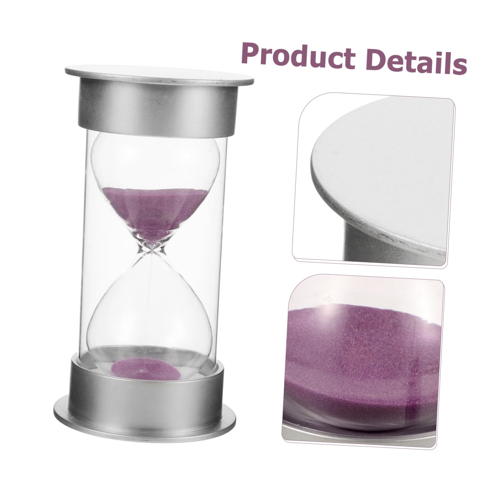 BESPORTBLE 5 Sätze Farbige Sanduhr 20-Minuten-Sanduhr Sanduhr- 20 Minuten Sanduhr Tisch-Sanduhr Desktop-Sanduhr-Ornament 20 Minuten Timer Glas Mit Hohem Borosilikatgehalt 2 Stück * 5