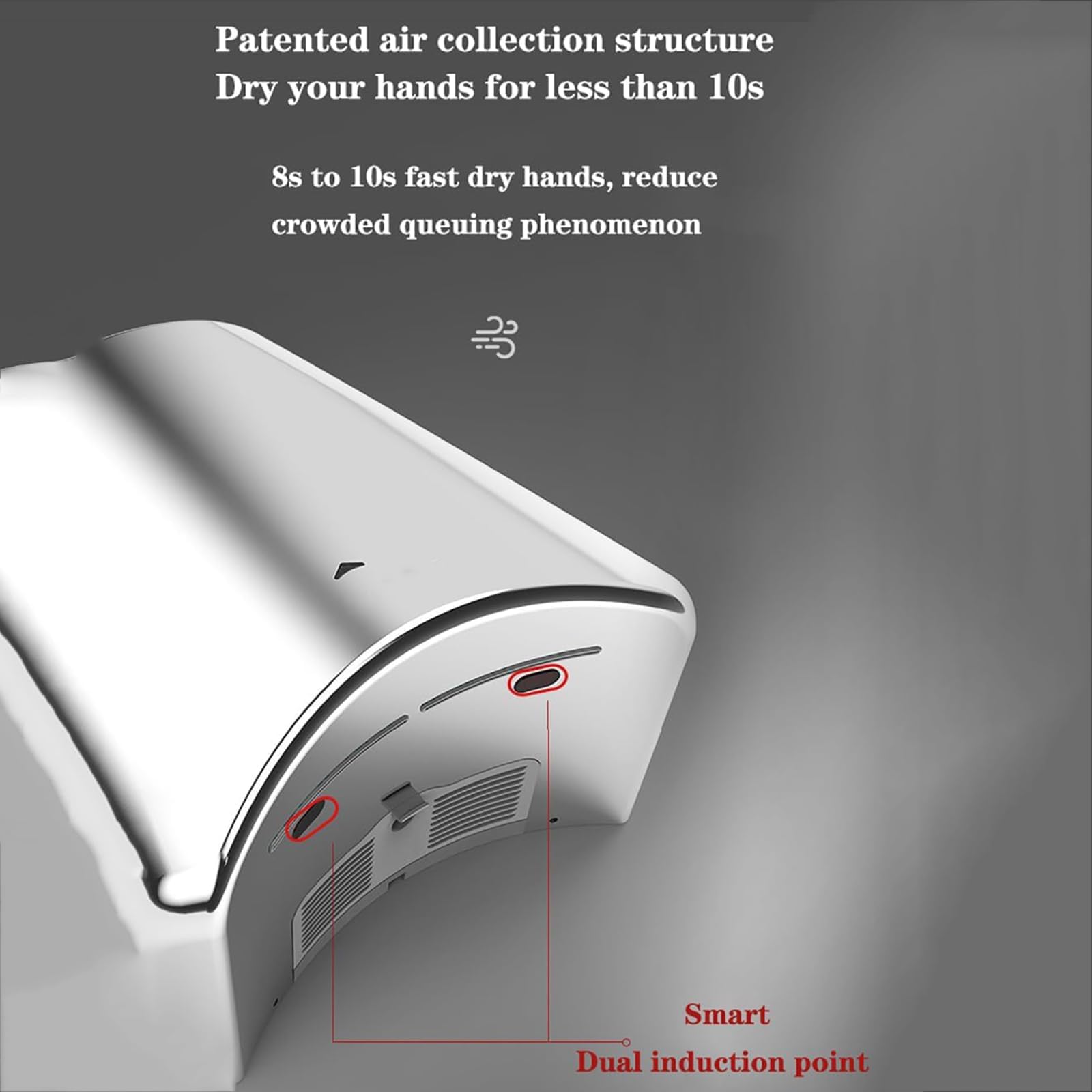 Prestige Distribution ASI 0199 Turbo ADA™ - Automatic High Speed Hand Dryer (115-120V) Matte Black, Surface Mounted