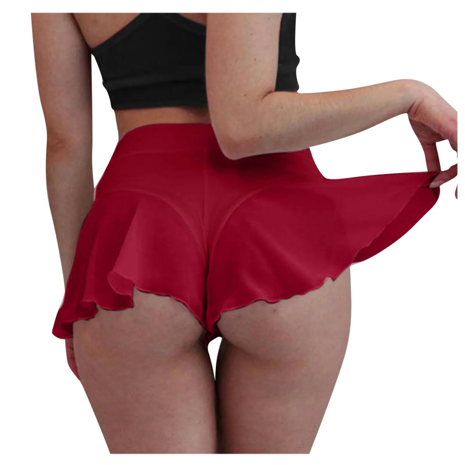 Skort spódnica do biegania szorty damskie marszczona spódnica do tańca szorty wysoka talia siatka patchworkowa oddychająca fitness krótka spódnica
