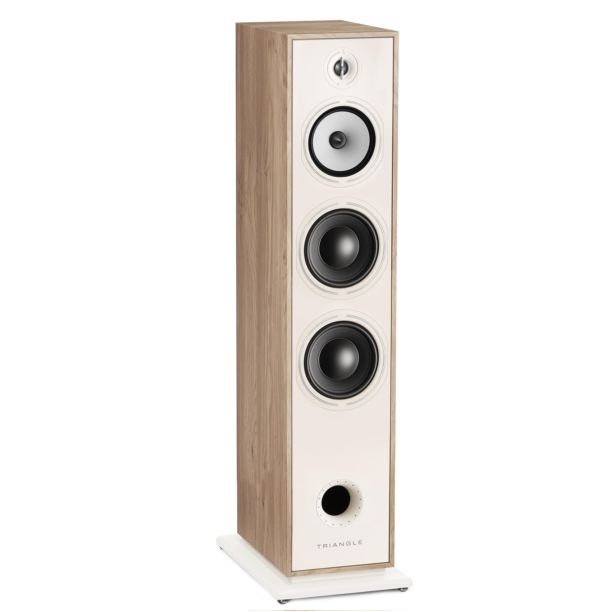 triangle - BOREA BR10 Hi-Fi Floorstanding Speakers - Power handling 200W - Efficiency 92 dB/W/m - 21cm Drivers - Versatile Music and Home Cinema - 245 x 1110 x 380 mm - Light Oak (Piece)