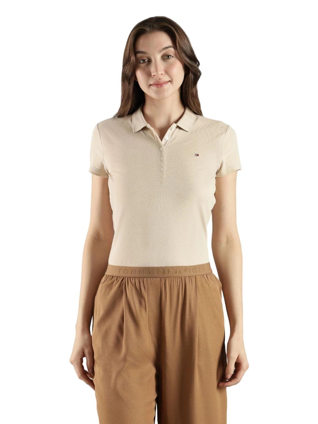 Solid Slim fit Cotton Polo t-Shirt-image-34