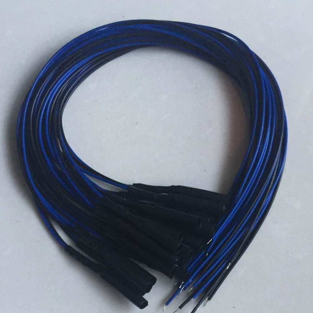 10pcs Shrinkable Head Tube 2-4mm 12V Mini LED Light Source illuminator Supply for Plastic Side Glow Fiber Optic Optical Cable (blue)