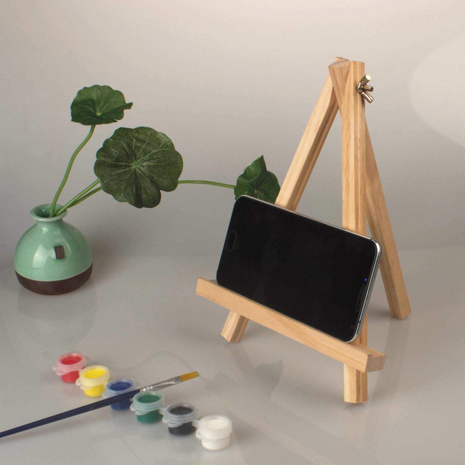 Amazon.co.jp: 3本 多機能 号 木製イーゼル 写真立て 卓上タイプ 卓上