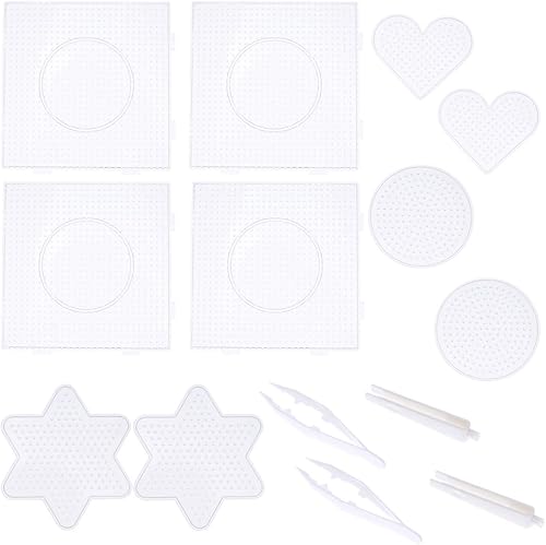Miniatura 3 de Healthy Fuse Beads Pegboards - Plantillas de plástico transparente para niños (14 unidades, 0.197in)