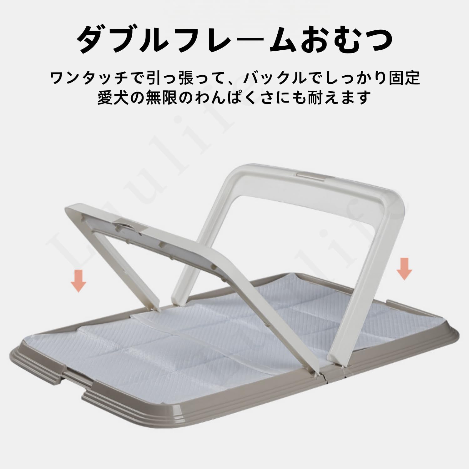 犬トイレ、ペットトイレ/トレーニングマット 折りたたみ式 L字型トレイ 大容量 お手入れ簡単 飛沫保護 安定した 収納簡単 大型犬と