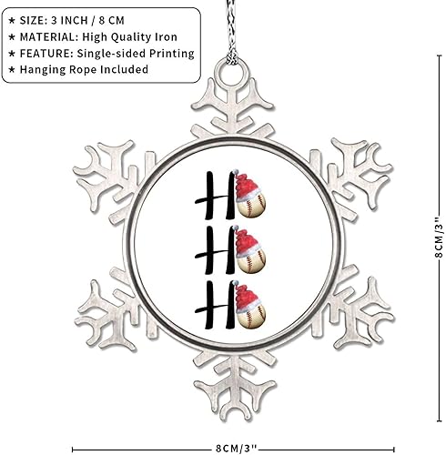 Vista 48 de Ho - Sombrero de voleibol de Navidad, adornos de copo de nieve, sombrero de Navidad, adornos de árbol de Navidad, adornos de Navidad personalizados