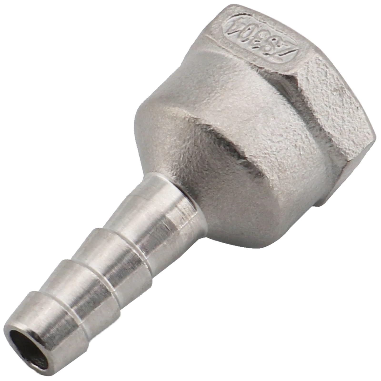 1'' Female Thread x Hose Tail 304 Stainless Steel Water Pipe Fitting Reducer Joint Coupling Connector(15mm) Brass Hose