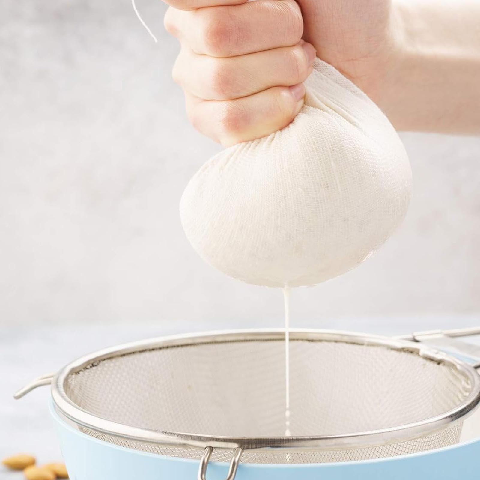 Tela Per Formaggio Non Sbiancata – 50x50 Cm In Cotone Fine, Riutilizzabile Per Filtrare Latte, Succo, Yogurt E Spezie