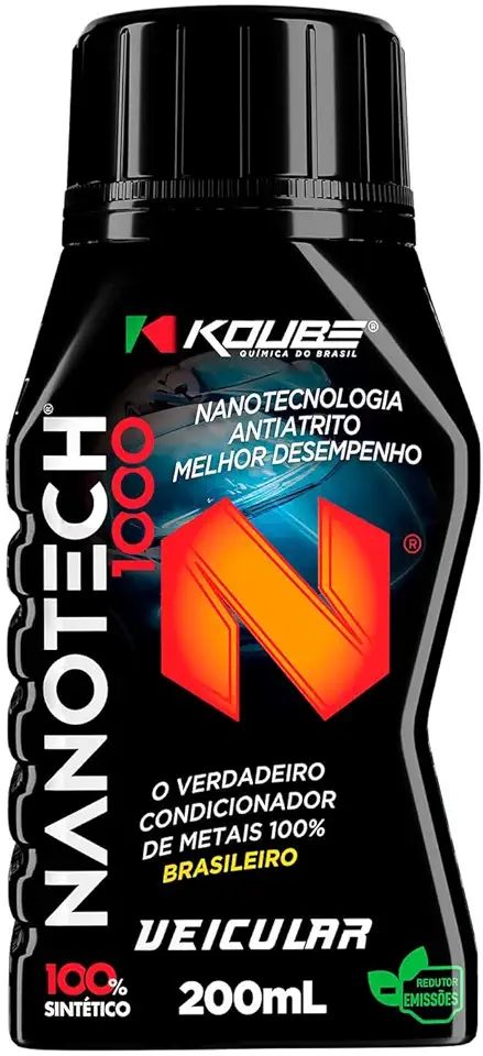 Condicionador de Metais Nanotech 1000 Alto Desempenho em Redução de Atrito para motores Koube