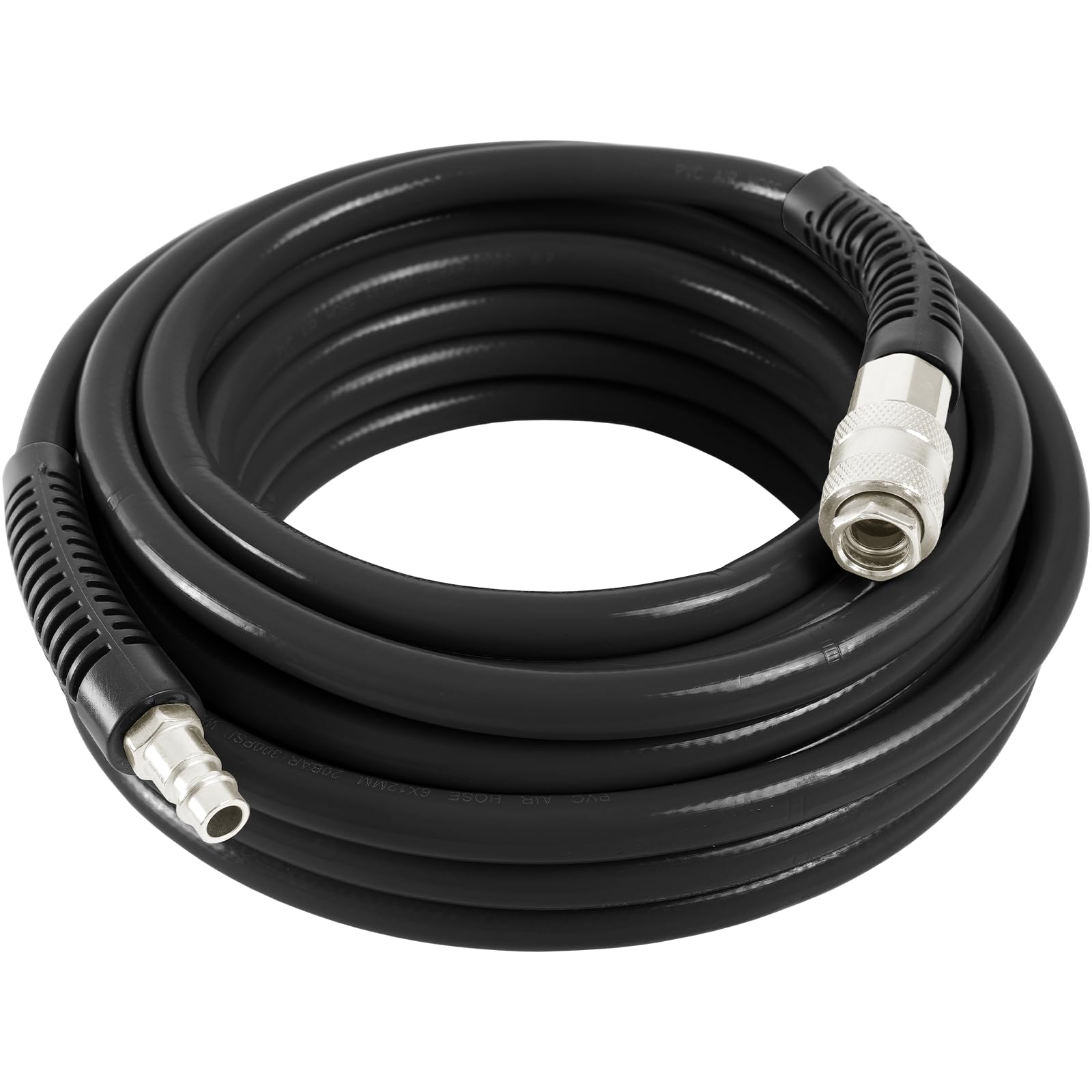 TECPO 300457 Manguera de aire comprimido 6/12 mm, 10 m de largo, manguera de aire de 20 bar presión de trabajo, 1/4 pieza de conexión adecuada para todos los compresores habituales