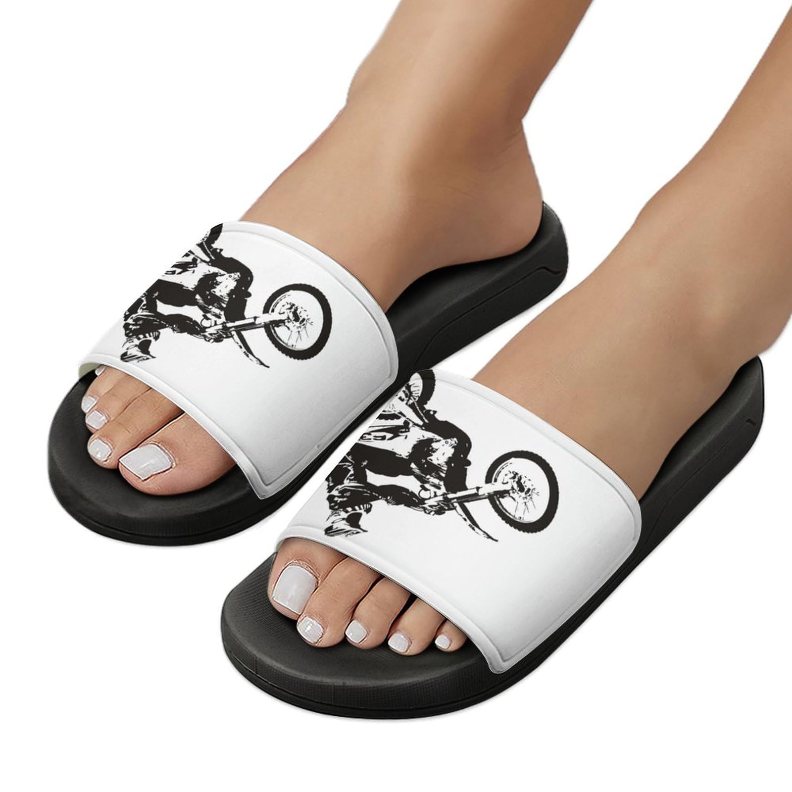 Ciabatte da doccia, alla moda, per motocross, per uomo e donna, antiscivolo