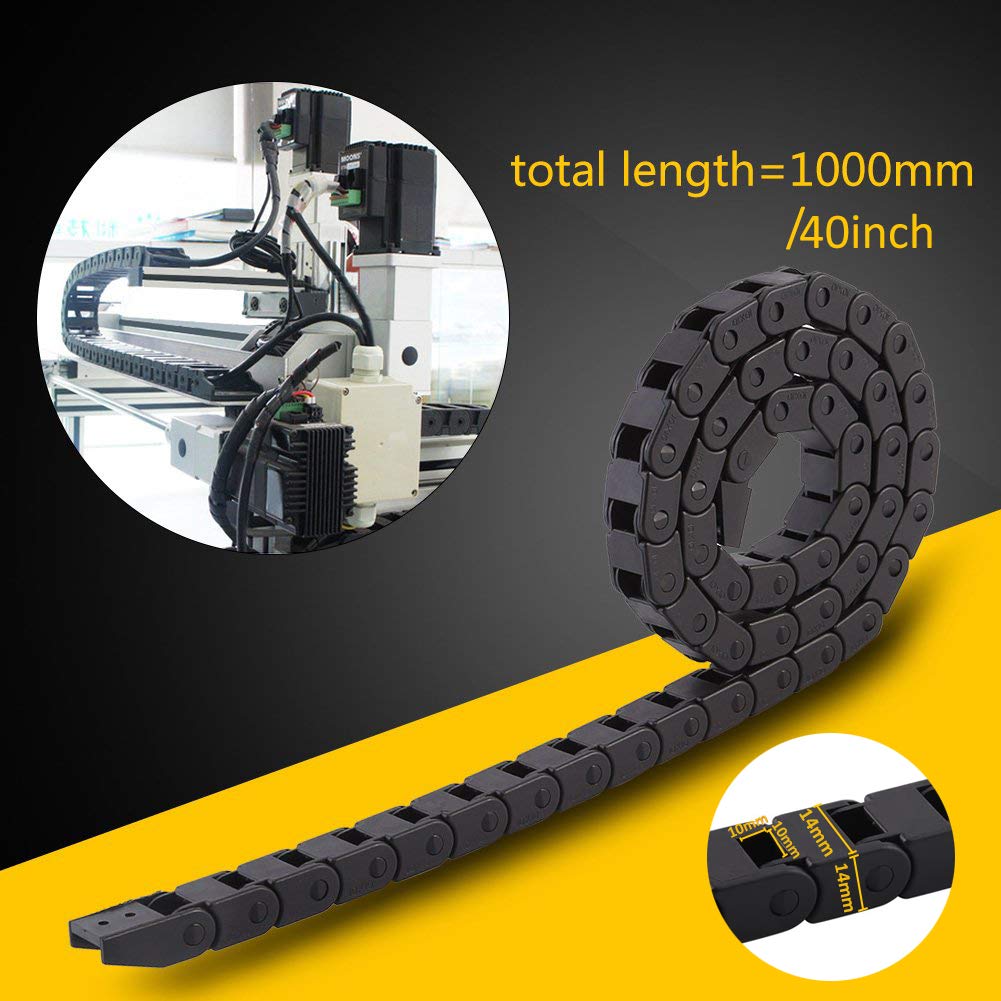 Chaîne De Trainage En Nylon 10x10mm - Chaîne Porte Câbles 1M Pour Imprimantes 3D Et Machines CNC
