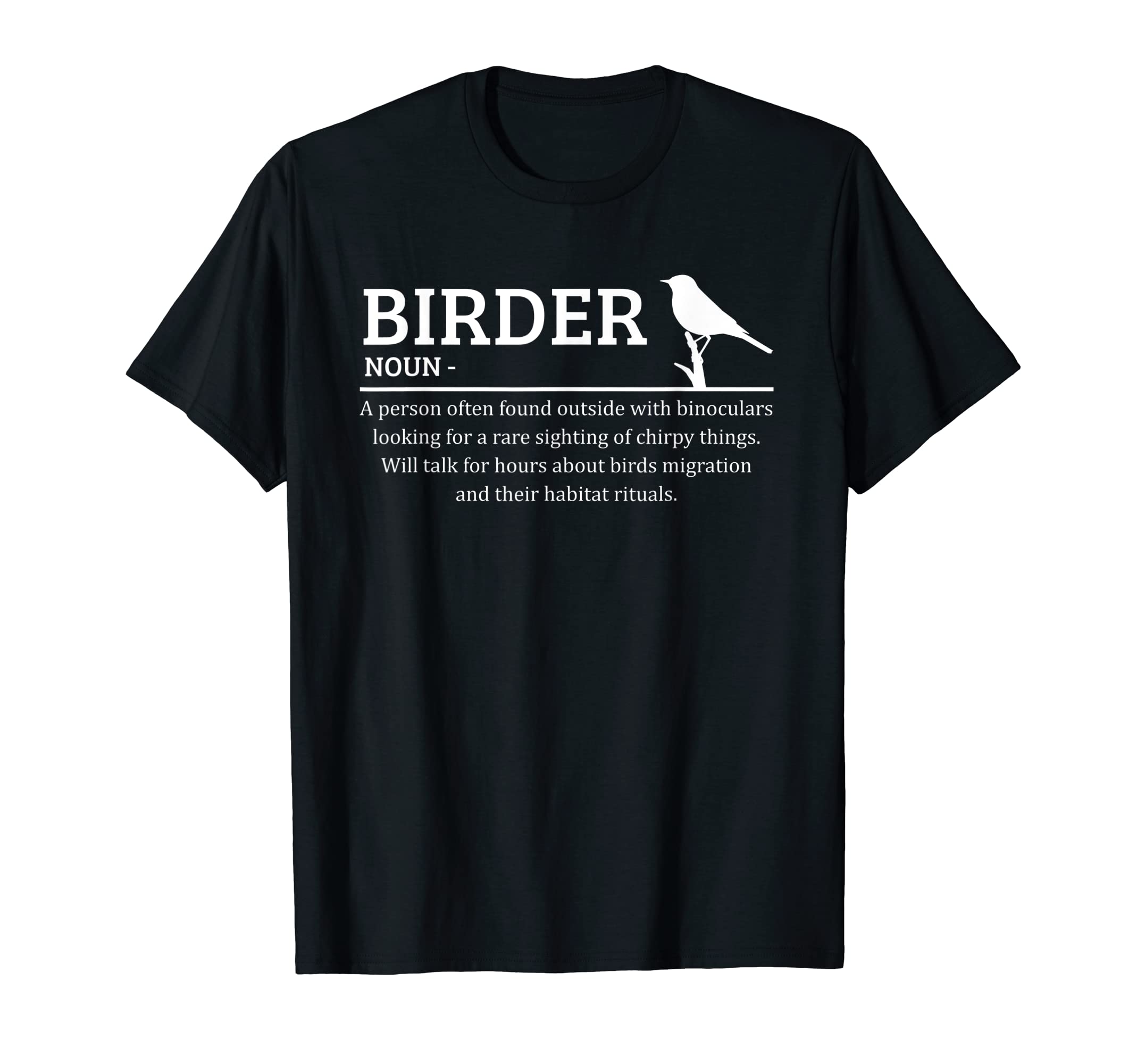 Birdwatching Gifts For Bird WatchersBirder Definition Funny Birding Birdwatching Lovers T-ShirtOEKO-TEX STANDARD 100