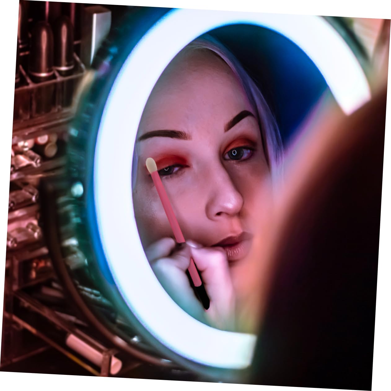 Ipetboom Elegant 200pcs Disposable Lip Brush Eye Shadow Brush Makeup Tool Kit for Full Uniform Lip Outline