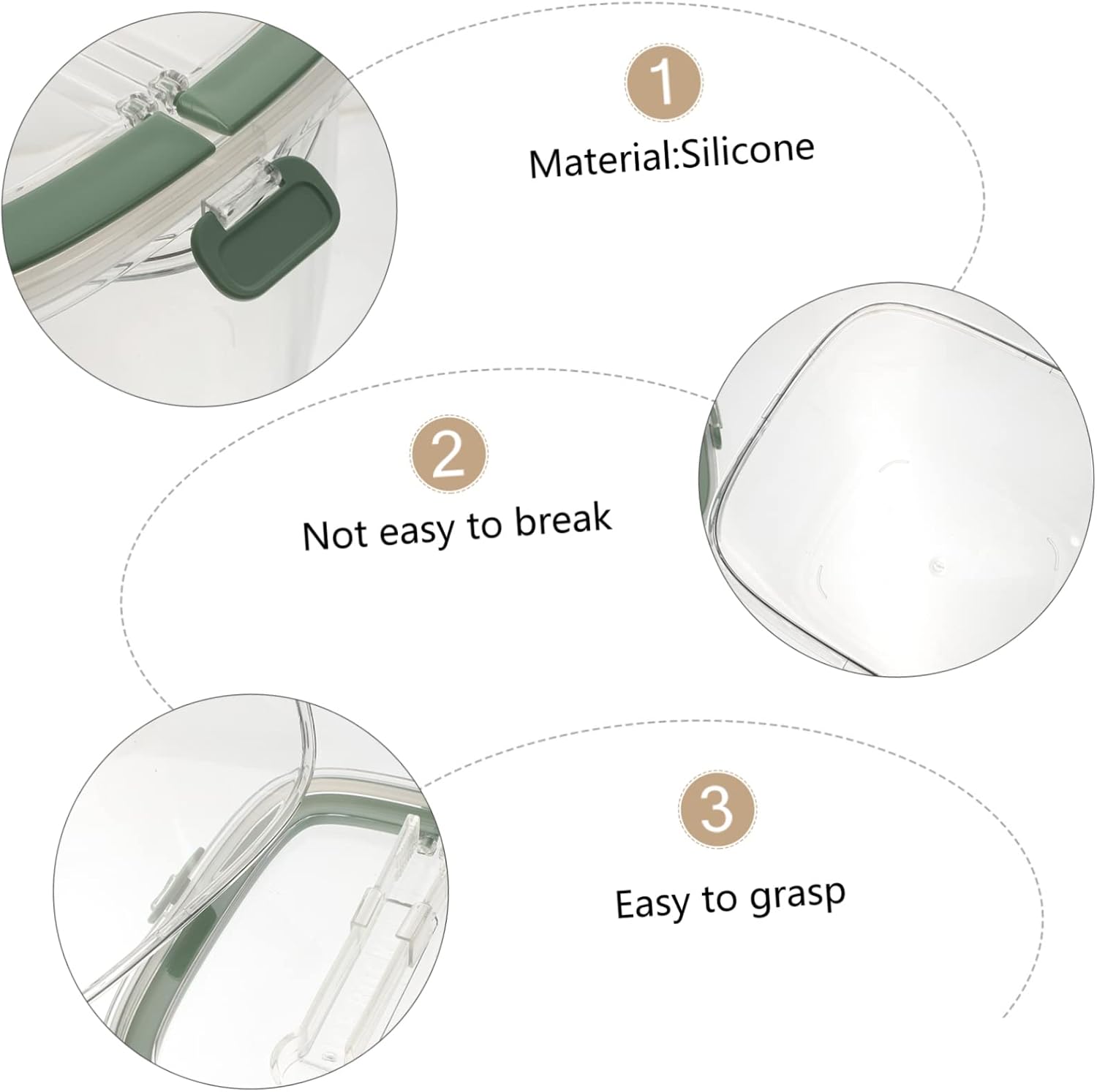LABRIMP 1Set Portable Ice Cube Storage Bucket with Lid and Tongs Multipurpose Ice Container for Home Bar and Outdoor Parties Handle Wine and Beverage Cooler