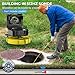 Sewer Camera Self-Leveling, Built-in 512HZ Transmitter, 9'' HD Plumbing Camera with Depth Marking, Zoom, and Adjustable LED Lights, Ideal for Drain, Pipes, Wells, and Industrial Applications