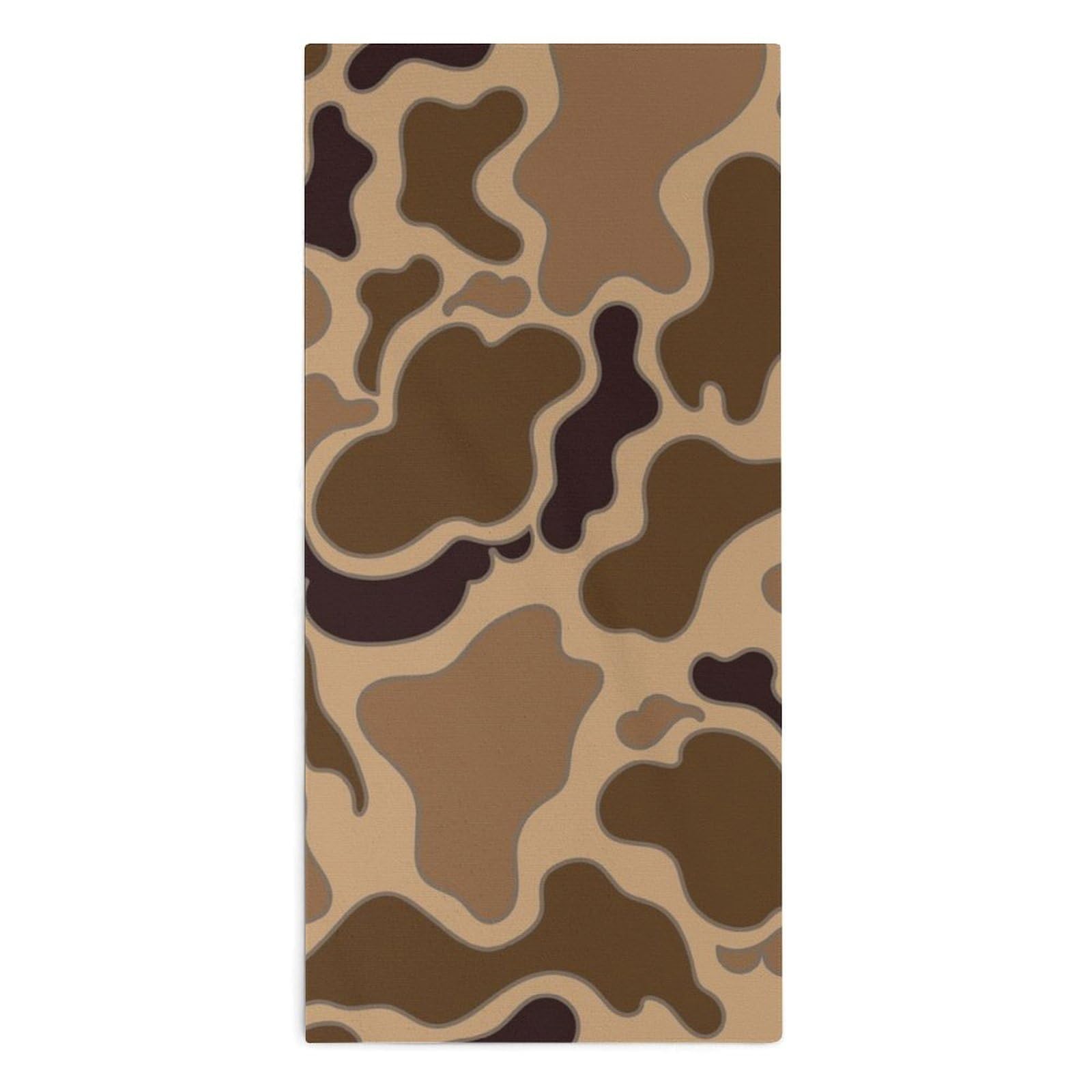 velumair Desert Camouflage Pattern Bathroom Hand Towels Decorative Soft Fingertip Towel for Bathroom Kitchen Hotel Home Decor
