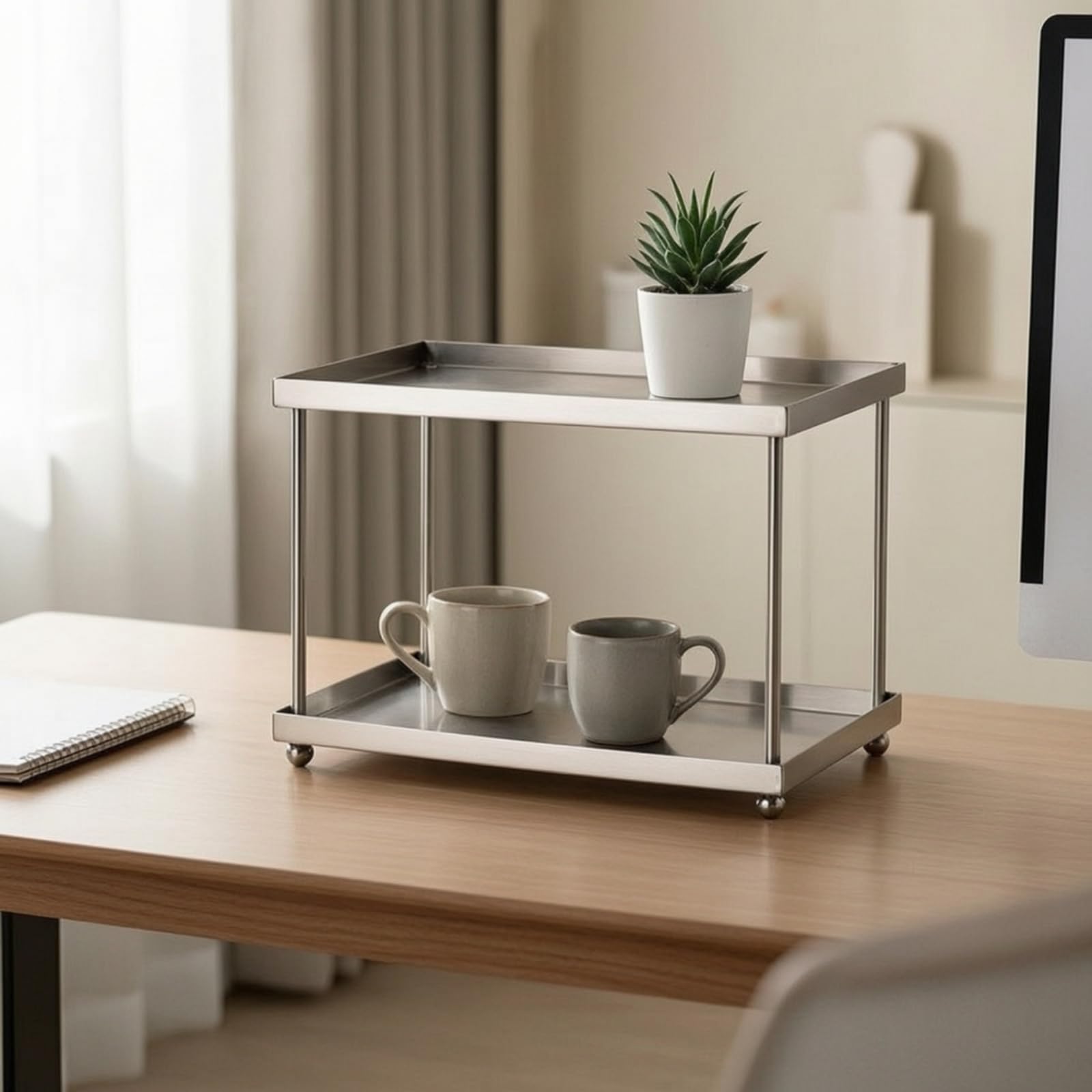 Soporte Doble Acero Inoxidable con, style to 1