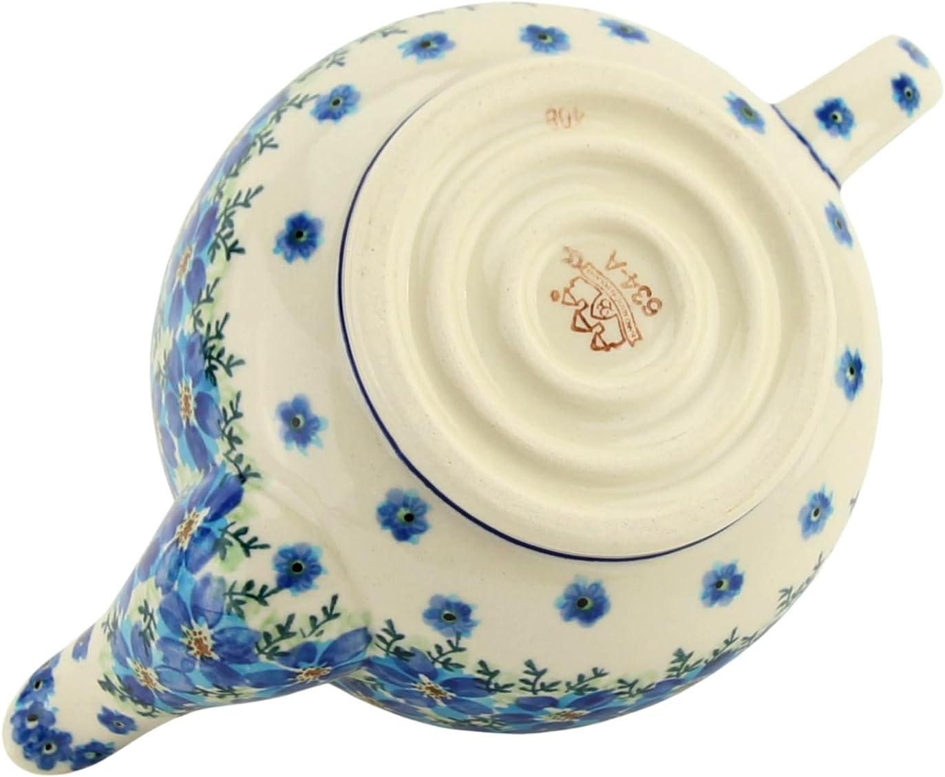 Polish Pottery Market 32 oz Teapot - Handcrafted Polish Stoneware by Zaklady Boleslawiec Poland