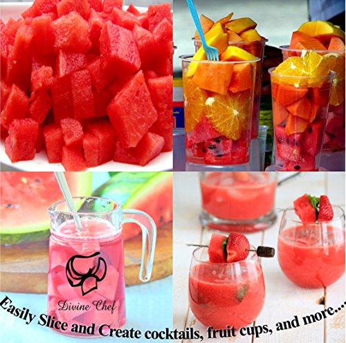 As Seen On Tv Watermelon Slicer & Corer By Divine Chef | Satisfaction Gaurantee! | Cut Watermelons Quickly, And Easily Without The Mess #TOP5