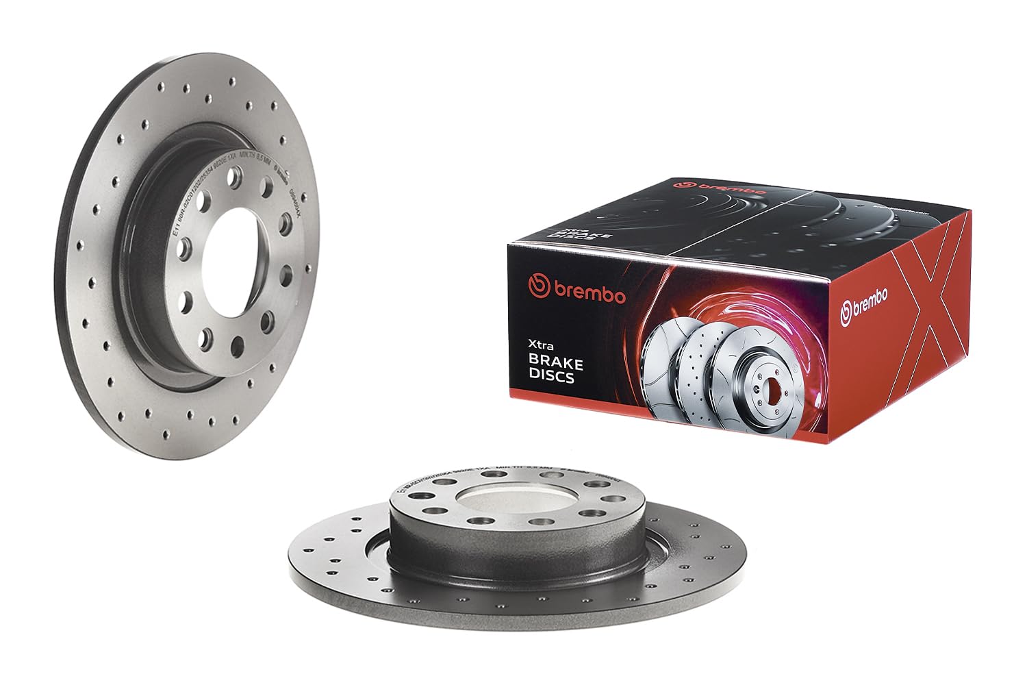 Brembo Xtra 08.9460.4X - Disco Freno Forato Posteriore, Set di 2