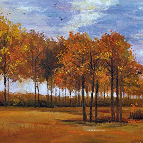 1art1 Vincent Van Gogh - Paisaje De Otoño 1885 Póster Impresión Artística...