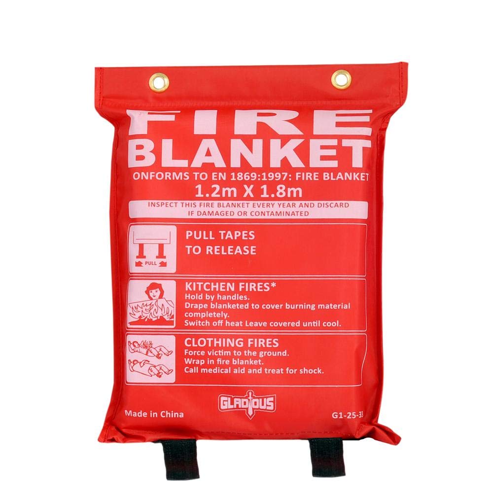 Gladious Small Fire Blanket Flash (1.2 x 1.8m4 6 ft)