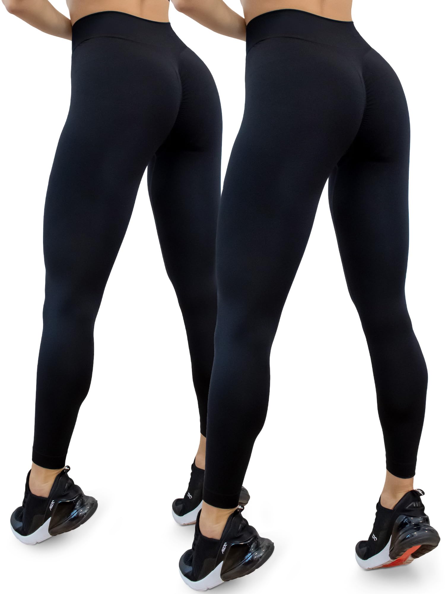 1-2 Leggings Super Push-Up Scrunch, Seamless High Waist mit Scrunch für Push-up-Effekt, bequem und diskret Art. 610914
