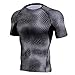 Produktbild Celucke Coole Laufshirts Sport Funktionsshirt Herren Kompressionsshirt, Schlangen Muster Stretch Rundhals Kurzarm Fitness T-Shirt Performance Männer Trainingsshirt Sportshirt Muskelshirt