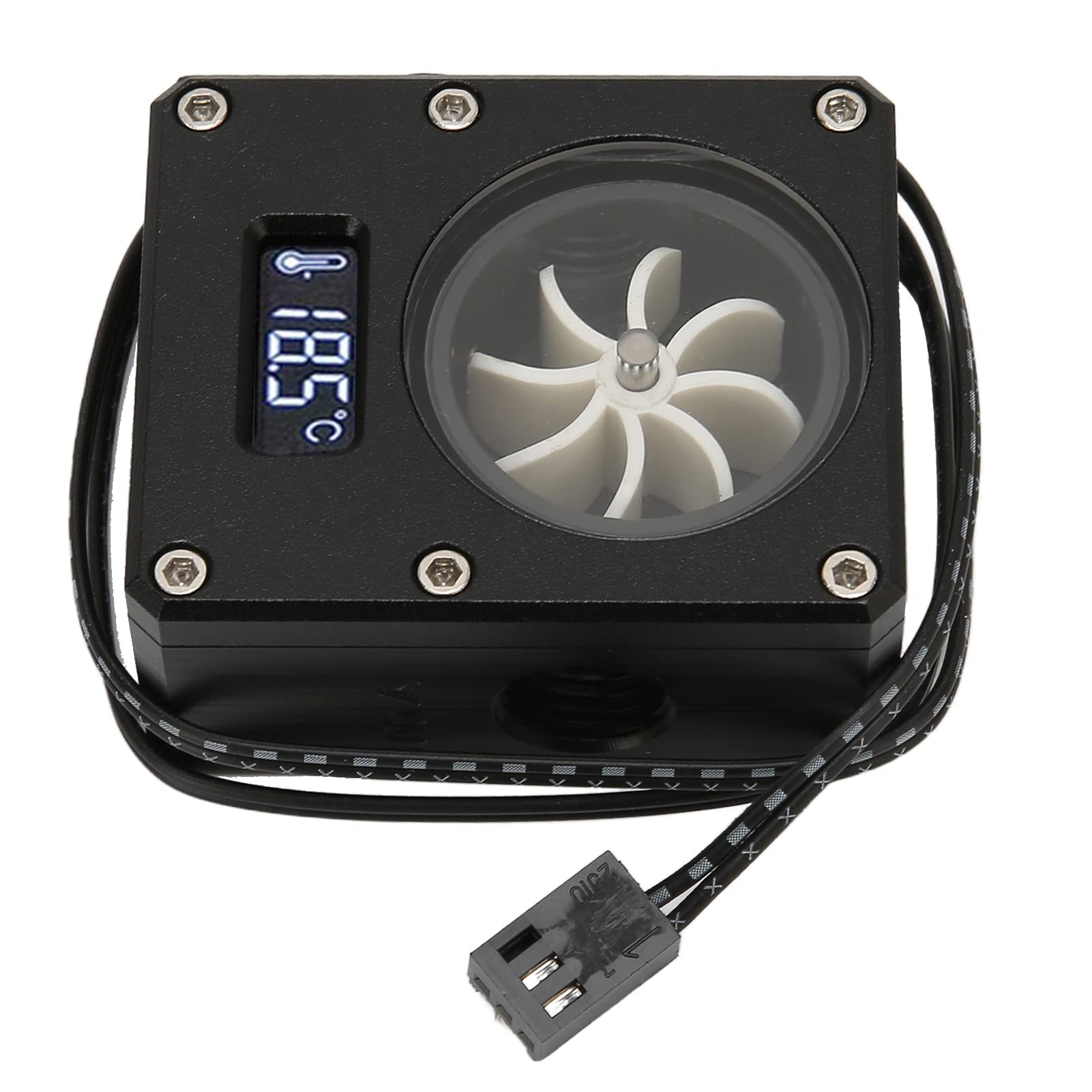 Débitmètre D'Eau RGB Pour Refroidissement PC - G1/4 Femelle Triple, Acrylique PMMA & Aluminium, Effet Visuel Coloré Magnifique