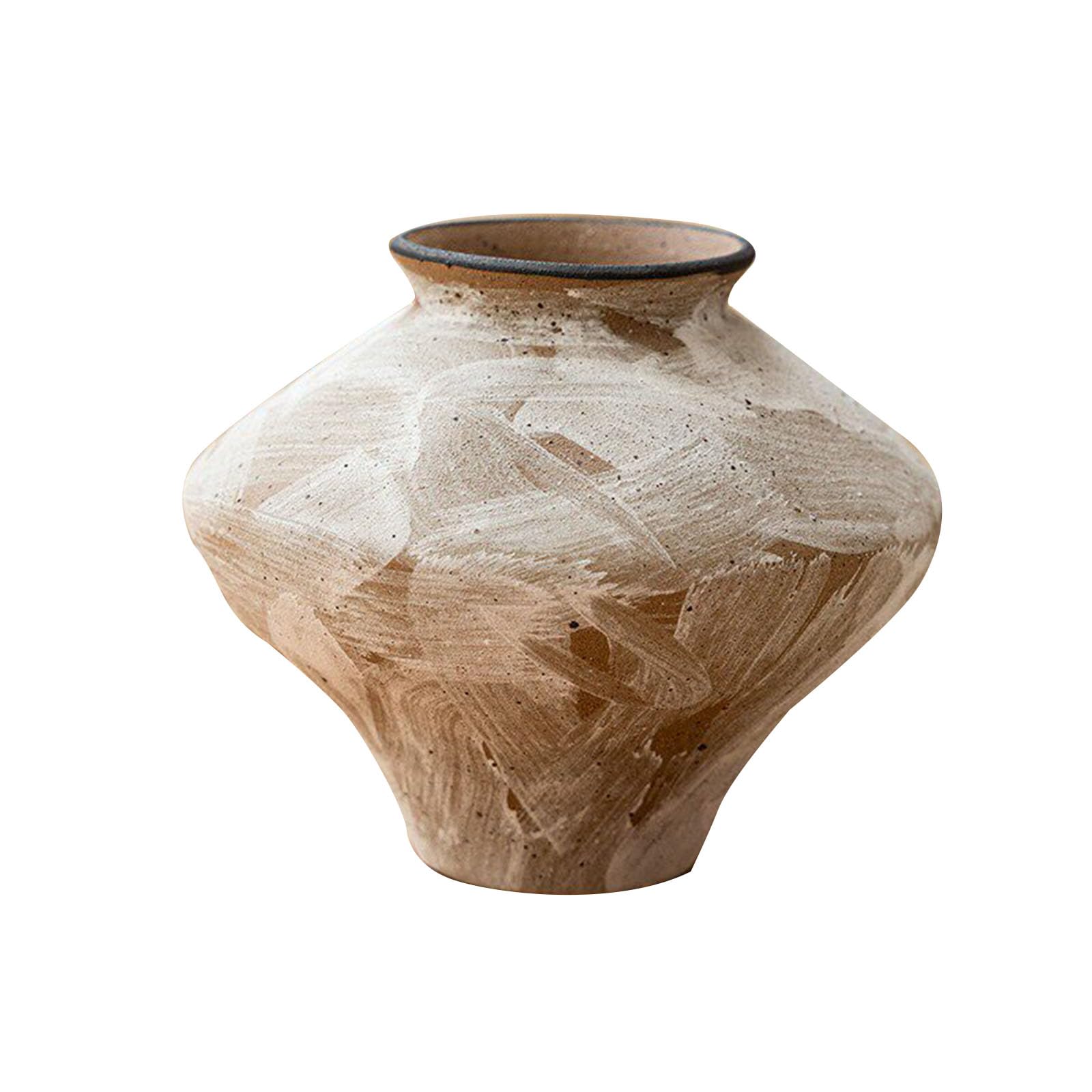 Countertop Art Vintage Vase, Simple Flower Vase for Home Use, Decoration For Living Room, Dining Table Centerpiece, Hotel, Office, Fireplace(Size:H16CM,Color:D)