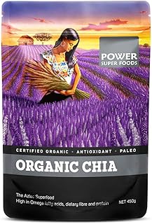 Power Super Foods Organic Black Chia Seed, 450 g