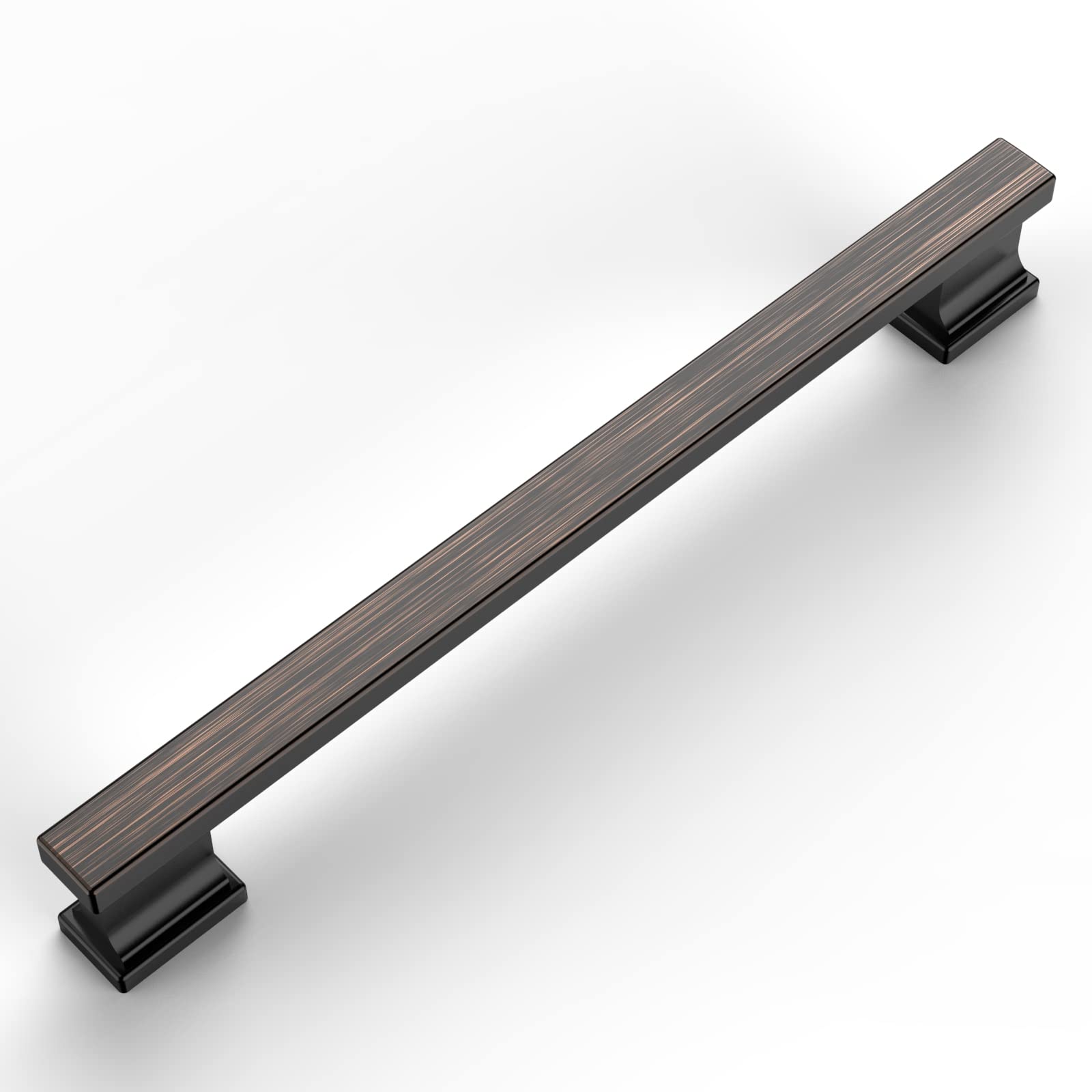 Amerdeco 10 Pack Oil Rubbed Bronze Cabinet Pulls 7 Inch Hole Centers Kitchen Cabinet Handles Cabinet Hardware Kitchen Handles for Cabinets Cupboard