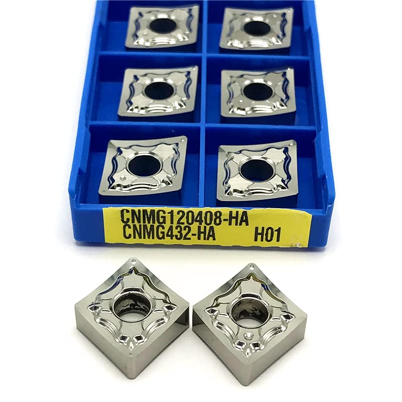 10 piezas insertos de corte CNMG120404 HA H01 para torno miniatura 5
