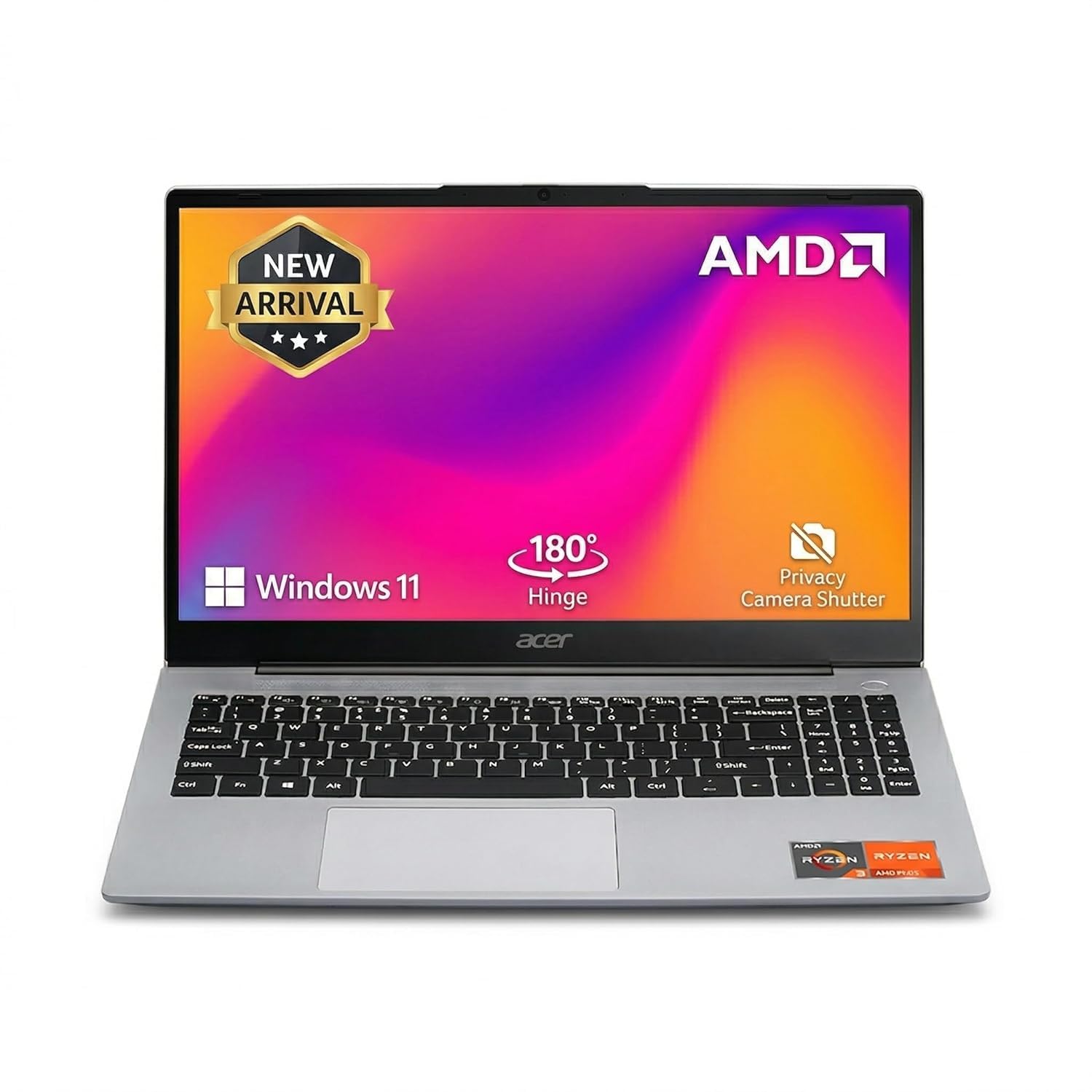 Acer Aspire 3 Laptop AMD Ryzen 3-5400U (8 GB RAM/512 GB SSD/Windows 11 Home/MS Office Home & Student 2024/WiFi 6) A325-42, 39.62 cm (15.6") Full HD IPS Display, 1.79 KG, Pure Silver-image-39