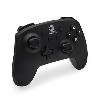 PowerA Wireless Controller - Nintendo Switch/Switch Lite/Switch-OLED Model, Nintendo Switch 2, Jet Black, Gamepad, Bluetooth, Motion Controls, Advanced Gaming Buttons, officially licensed