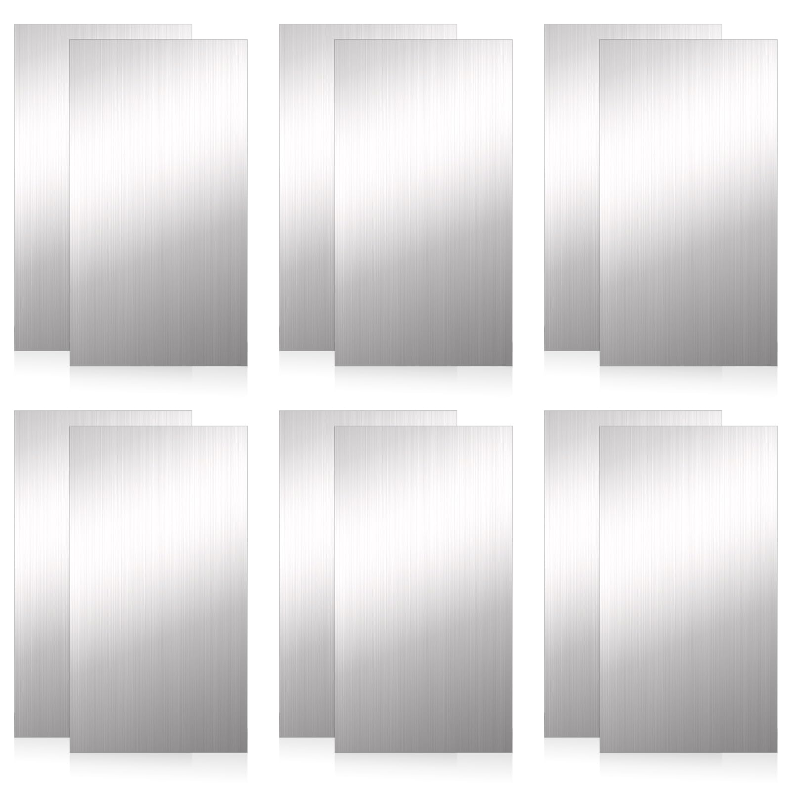 Kit di 12 spessori in acciaio inox, 5,1 x 15,2 cm, spessore 0,01 cm, 0,01 cm, 0,01 cm, 0,03 cm, 0,03 mm, 0,03 mm