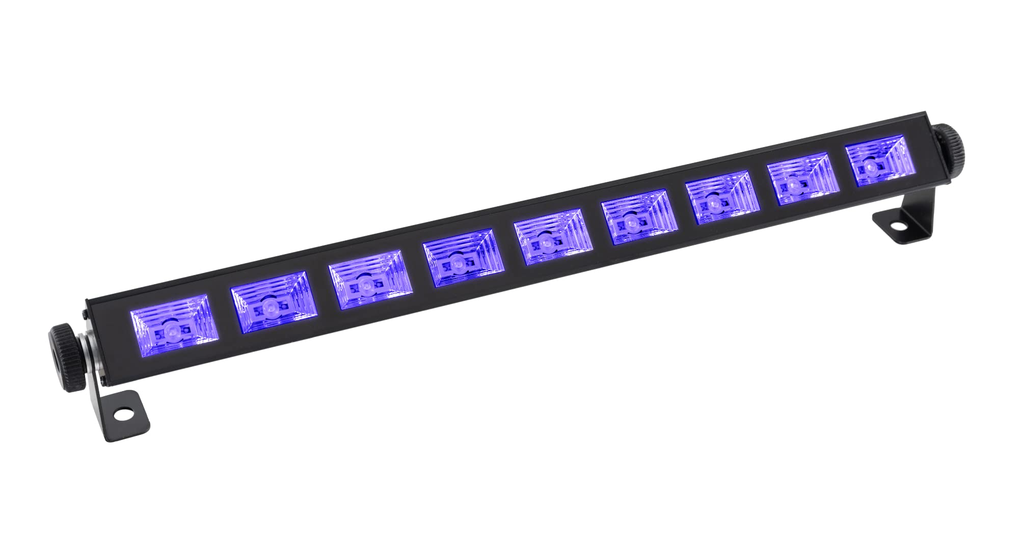 Showlite UL-9 UV-Bar - Barra LED de luz negra - Iluminación UV para escenario - para fiesta, decoración, discoteca y bar - con cable y fuente de alimentación