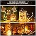 ANJAYLIA 2 Pack 33ft 100 LED Fairy Lights Battery Operated, Waterproof Twinkle String Lights, Copper Wire Dimmable Firefly Lights with Remote Control Timer, Warm White