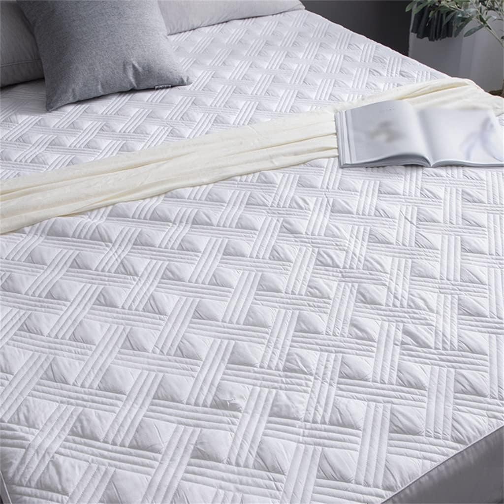 Cotton Solid Color Clip Bed Hat Star Hotel Protection Pad Cover Height 30 Intimate Breathable(200 * 220CM)