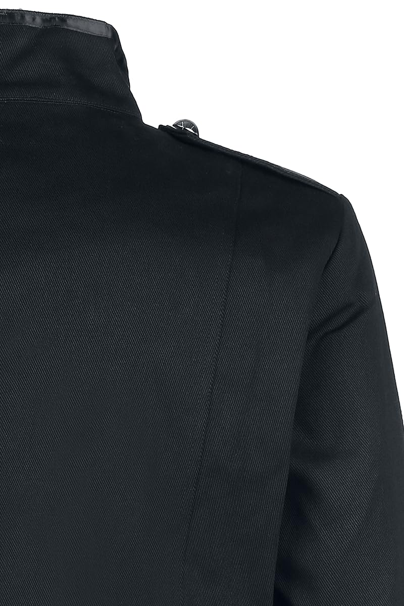 Banned Alternative Military Drummer Männer Uniformjacke schwarz Gothic, Industrial, Steampunk