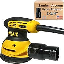 Sander Vacuum Adapter for DeWalt or Craftsman Sanders - Shop Vac Attachment for Dust Collection 1-1/4" by 1058Designs